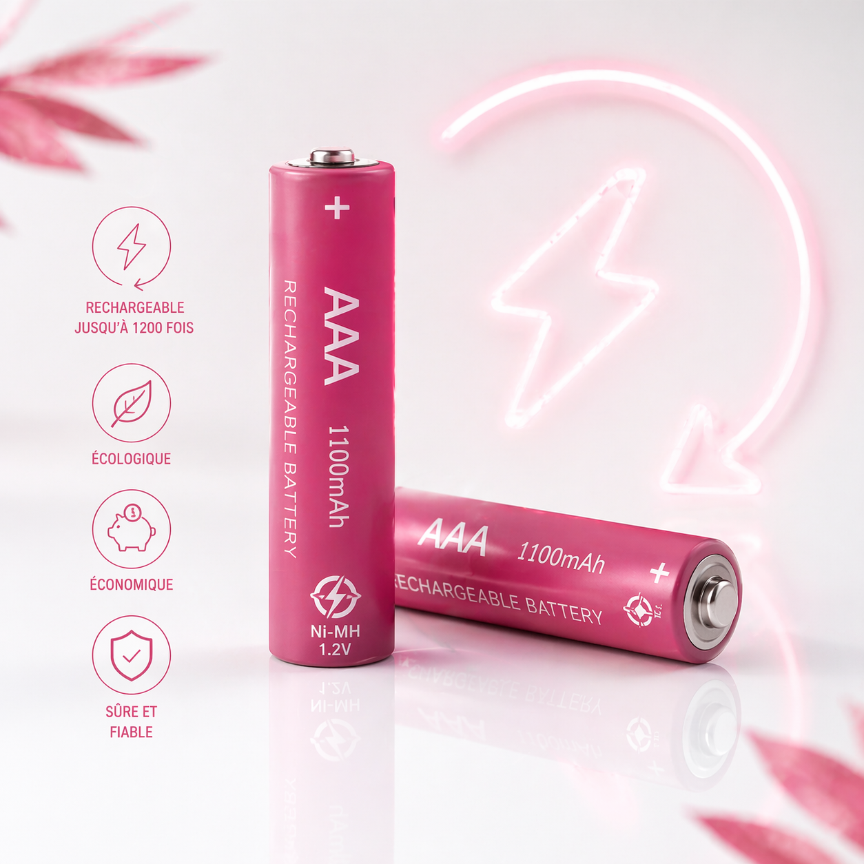 Piles AAA rechargeables
